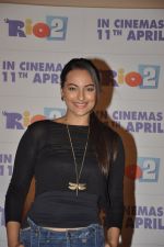 Sonakshi Sinha promote Rio2 in Mumbai on 2nd April 2014